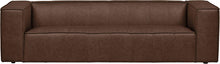 Load image into Gallery viewer, Thomas Genuine Leather Modern Sofa Couch, 101.2&quot;W, Chestnut