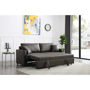 Bak 78'' Vegan Leather Sleeper Sofa