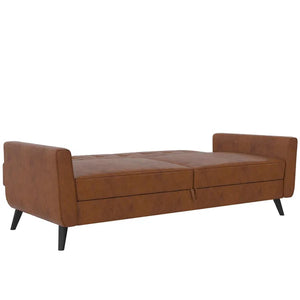 Giblin 81'' Vegan Leather Sleeper Sofa