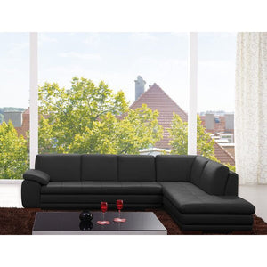 Sanara 123" Wide Genuine Leather Sofa & Chaise