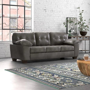 Darya 93'' Vegan Leather Sofa