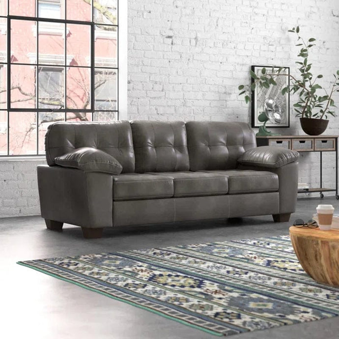 Darya 93'' Vegan Leather Sofa