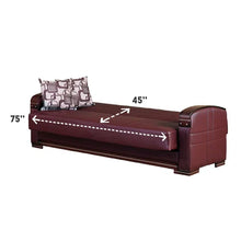 Load image into Gallery viewer, Zayac 89&#39;&#39; Vegan Leather Sleeper Sofa