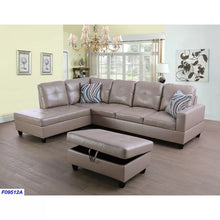 Load image into Gallery viewer, Gafnit 3 - Piece Vegan Leather Chaise Sectional