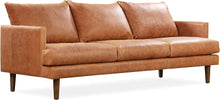 Load image into Gallery viewer, Girona Sofa in Full-Grain Pure-Aniline Italian Leather, Cognac Tan