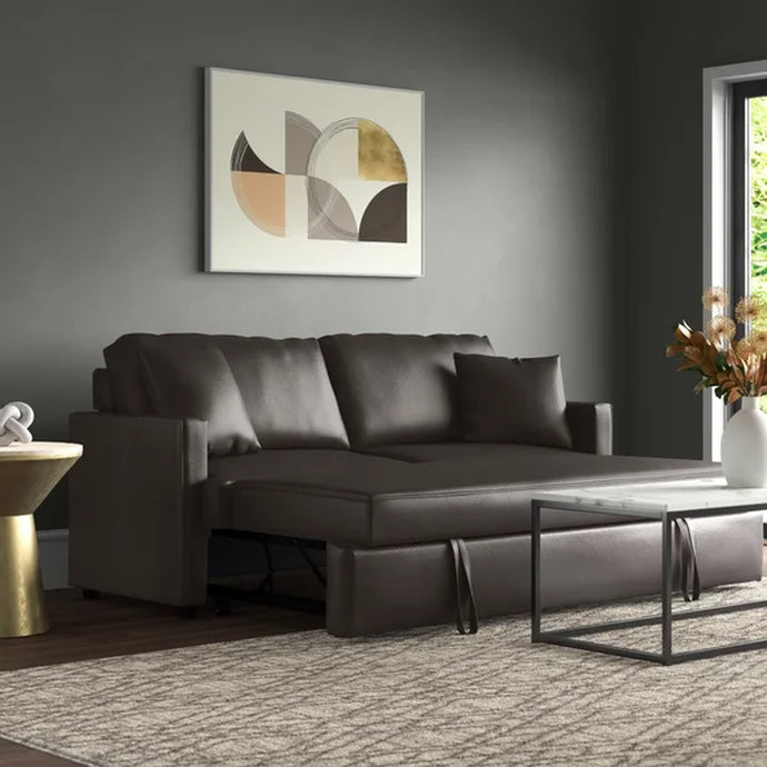 Bak 78'' Vegan Leather Sleeper Sofa