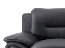 Load image into Gallery viewer, Modern Style Faux Leather 79.2’’ Wide Living Room Sofa, Black