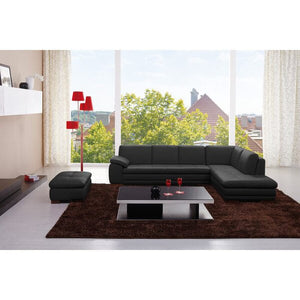 Sanara 123" Wide Genuine Leather Sofa & Chaise