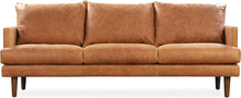 Load image into Gallery viewer, Girona Sofa in Full-Grain Pure-Aniline Italian Leather, Cognac Tan