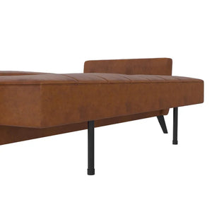 Giblin 81'' Vegan Leather Sleeper Sofa