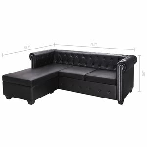 Macneil Vegan Leather Chaise Sectional