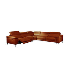 Load image into Gallery viewer, Philippa 122&quot; Wide Genuine Leather Right Hand Facing Reclining Corner Sectional