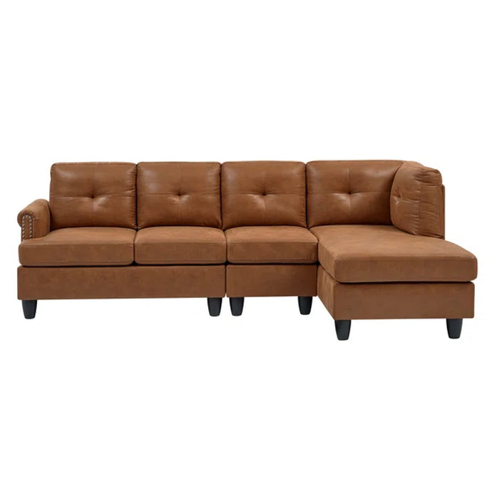 Ailsun 3 - Piece Vegan Leather Chaise Sectional