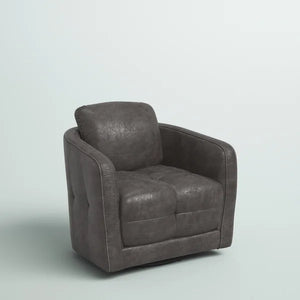 Cecil Upholstered Swivel Barrel Chair