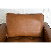 Load image into Gallery viewer, Clark 40.5&quot; W Tufted Genuine Top Grain Leather Armchair