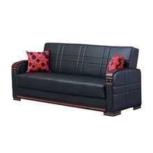 Load image into Gallery viewer, Zayac 89&#39;&#39; Vegan Leather Sleeper Sofa