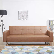 Load image into Gallery viewer, Graham 85.43&#39;&#39; Vegan Leather Sleeper Sofa