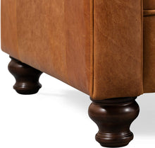 Load image into Gallery viewer, Lyon Sofa in Full-Grain Pure-Aniline Italian Leather, Cognac Tan