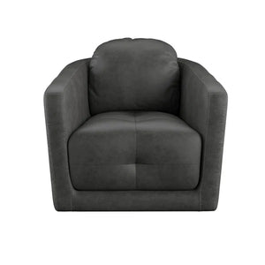 Cecil Upholstered Swivel Barrel Chair