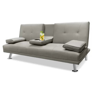 Aml 66.2'' Vegan Leather Sleeper Sofa