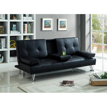 Load image into Gallery viewer, Guiterrez 71.3&#39;&#39; Vegan Leather Sleeper Sofa