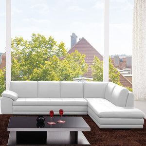 Sanara 123" Wide Genuine Leather Sofa & Chaise