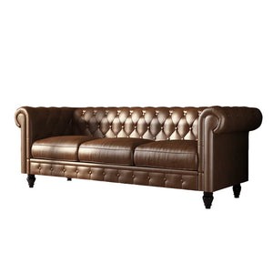 Amayas 88.2'' Vegan Leather Sofa