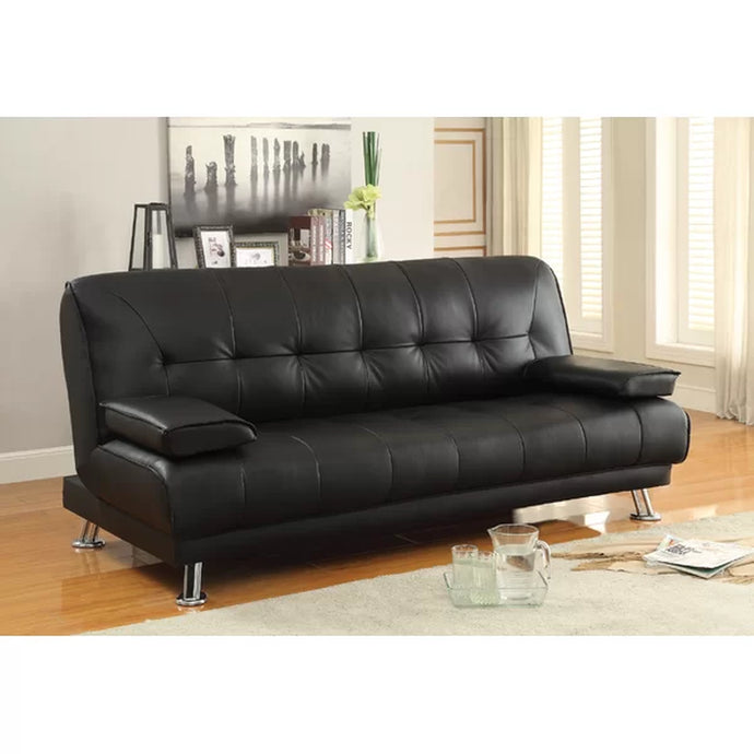 76.50'' Vegan Leather Sleeper Sofa