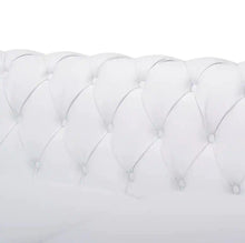 Load image into Gallery viewer, Chesterfield Sofa Living Room Tufted 3-Seat Sofa White Faux Leather