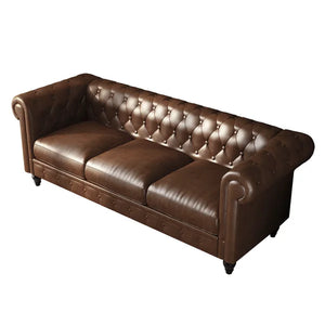 Amayas 88.2'' Vegan Leather Sofa