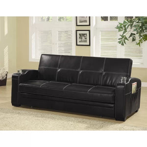 85.7'' Vegan Leather Sleeper Sofa