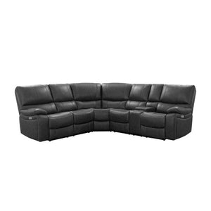 Weisend 187" Wide Genuine Leather Symmetrical Reclining Corner Sectional