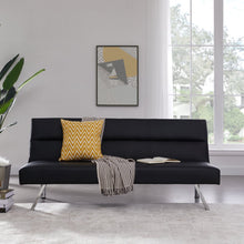 Load image into Gallery viewer, Futon Sofa by Naomi Home - Material: Faux Leather 