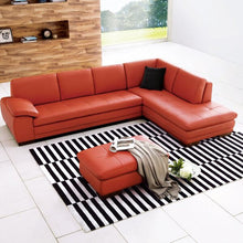 Load image into Gallery viewer, Sanara 123&quot; Wide Genuine Leather Sofa &amp; Chaise