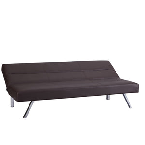 Futon Sofa by Naomi Home - Color: Espresso, Material: Faux Leather