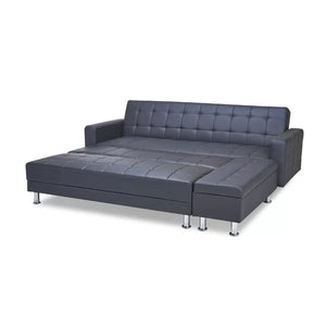 Rosina 86.61'' Vegan Leather Sleeper Sofa