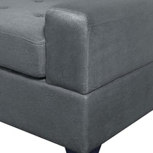 Load image into Gallery viewer, 104&#39;&#39; Wide Suede Sectional Sofa with Storage Ottoman and Cup Holders