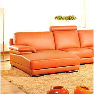 Manatuto 127" Wide Faux Leather Right Hand Facing Corner Sectional